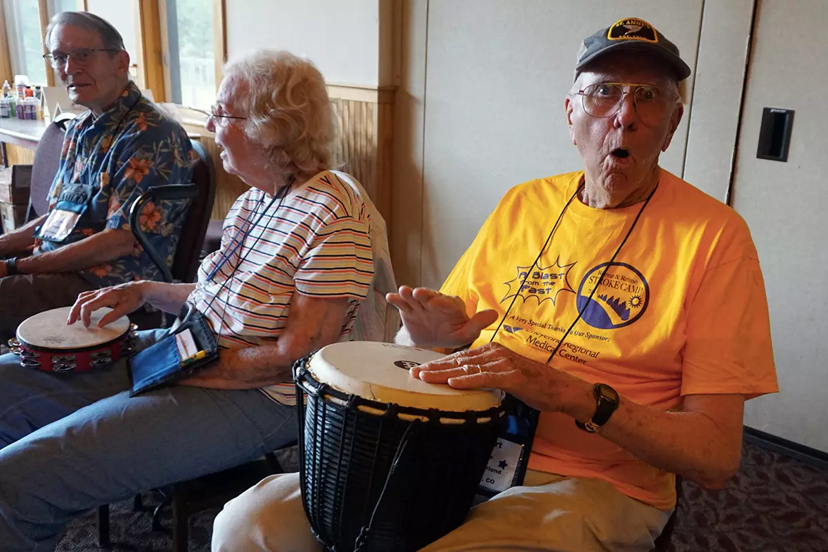 Stroke survivors dancing