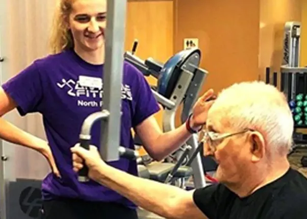 Personal Trainer Working with a Stroke Survivor