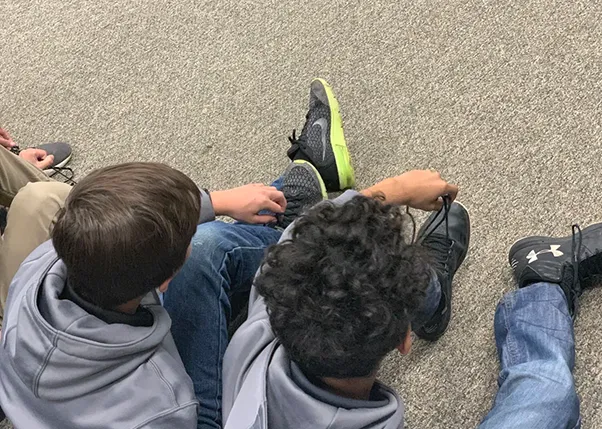 Overhead Picture of Kids Sitting